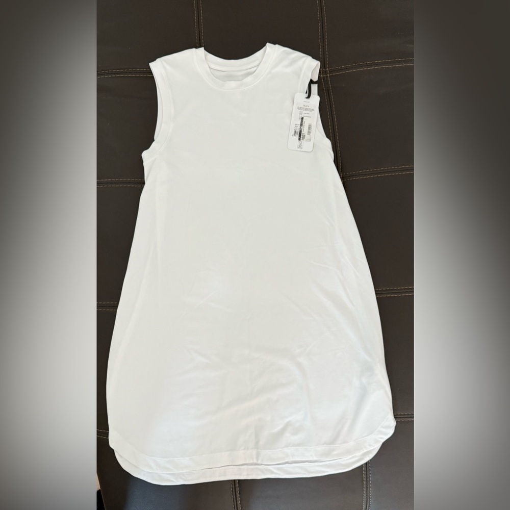 VARLEY CALETA DRESS WHITE